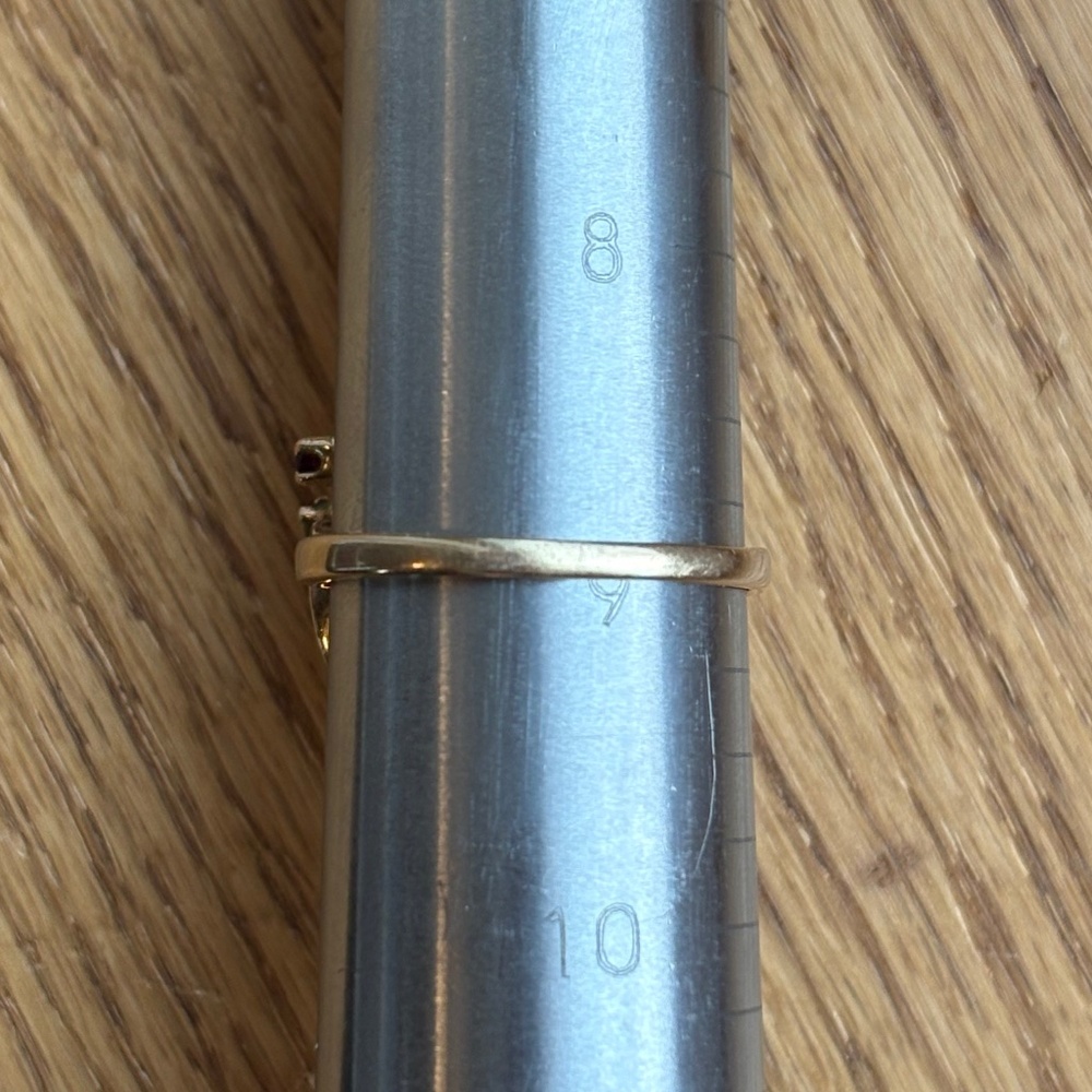 14k Yellow Gold Diamond Vintage Estate Cocktail Ring - Picture 7 of 7